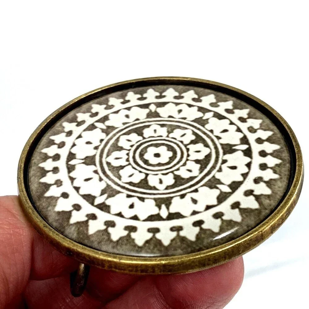 Belt Buckle Women's Modern Aztec Mayan Native USA Made By Nature‎ Girl Designs